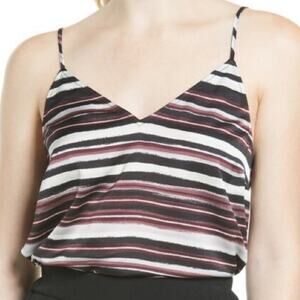 Nordstrom Halogen V Neck Woven Camisole Tank Size M
